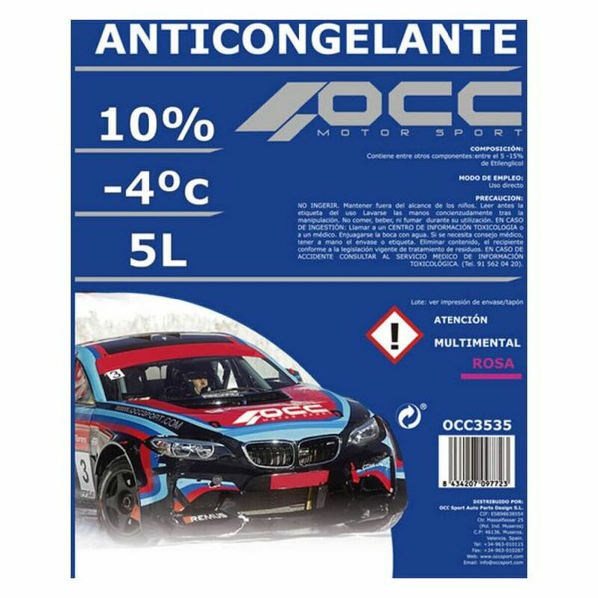 Antigel OCC Motorsport OCC3535 10% Roz (5 L)
