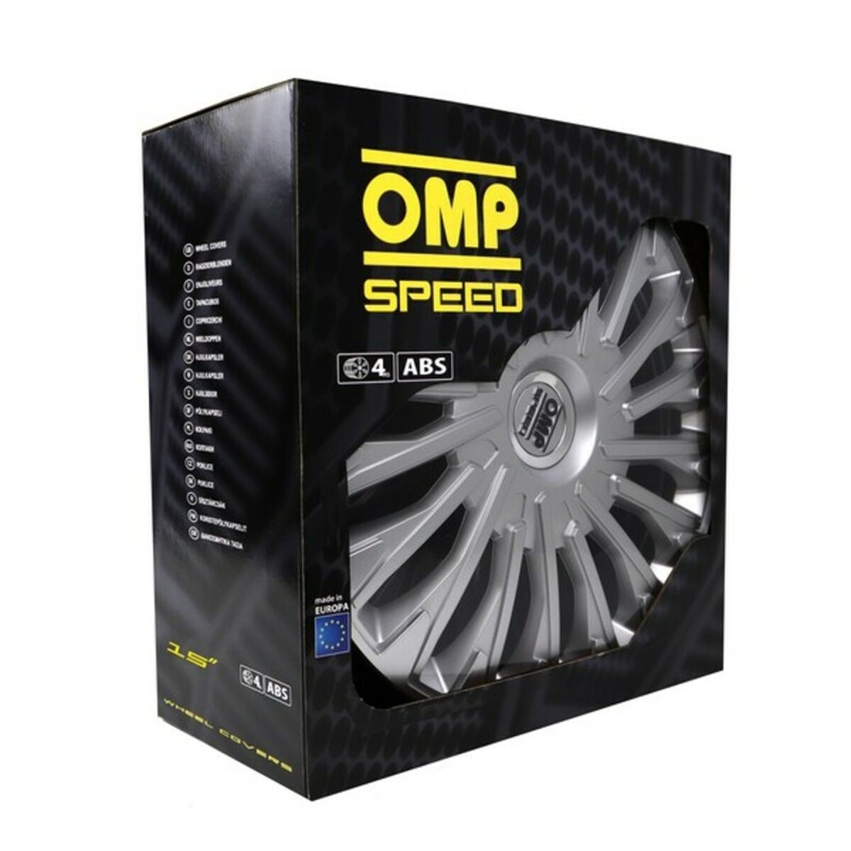 Capac de roată OMP Stinger Speed Argintiu 15" (4 uds)