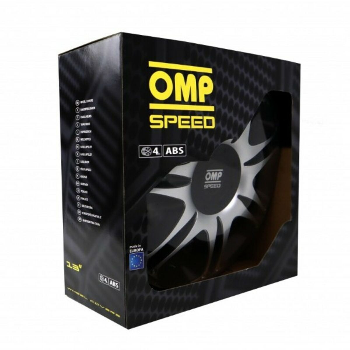 Capac de roată OMP Ghost Speed Negru Argintiu 13" (4 uds)