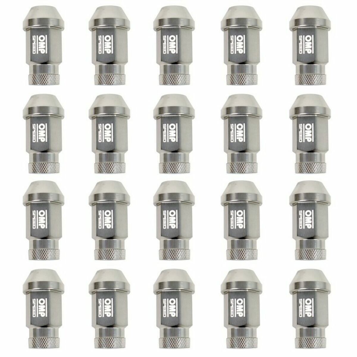 Set Piulițe OMP 7075 Antracit 20 uds M14 x 1,25