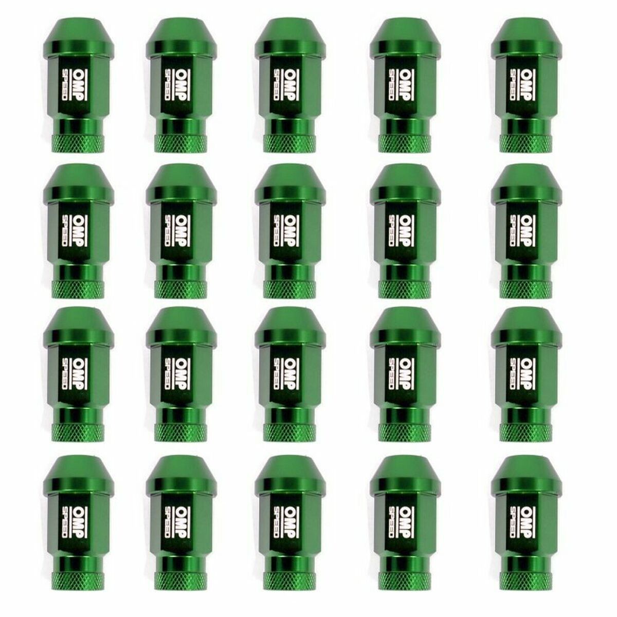 Set Piulițe OMP 7075 Verde 20 uds M14 x 1,25