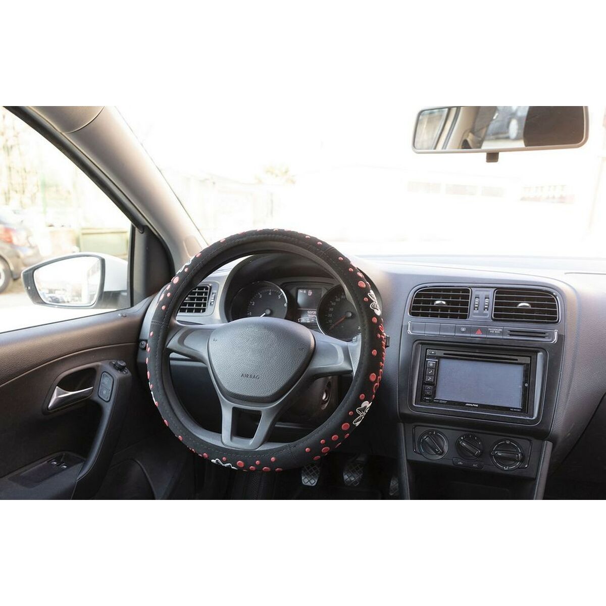 Capacul volanului Minnie Mouse CZ10819 Ø 37-39 cm Negru