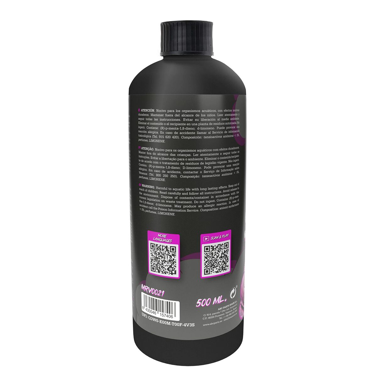 Șampon auto Motorrevive Snow Foam Concentrat 500 ml Roz