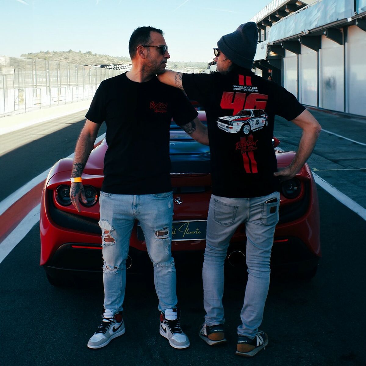 Tricou cu Mânecă Scurtă Bărbați RADIKAL WINNERS NEVER QUIT Negru M