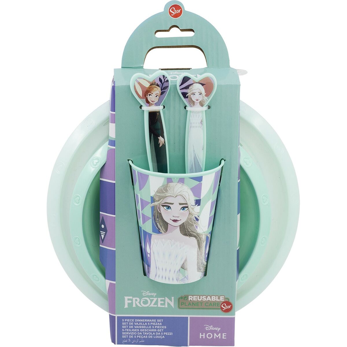 Set de Menaj pentru Copii Frozen CZ11310 Plastic (5 Piese)
