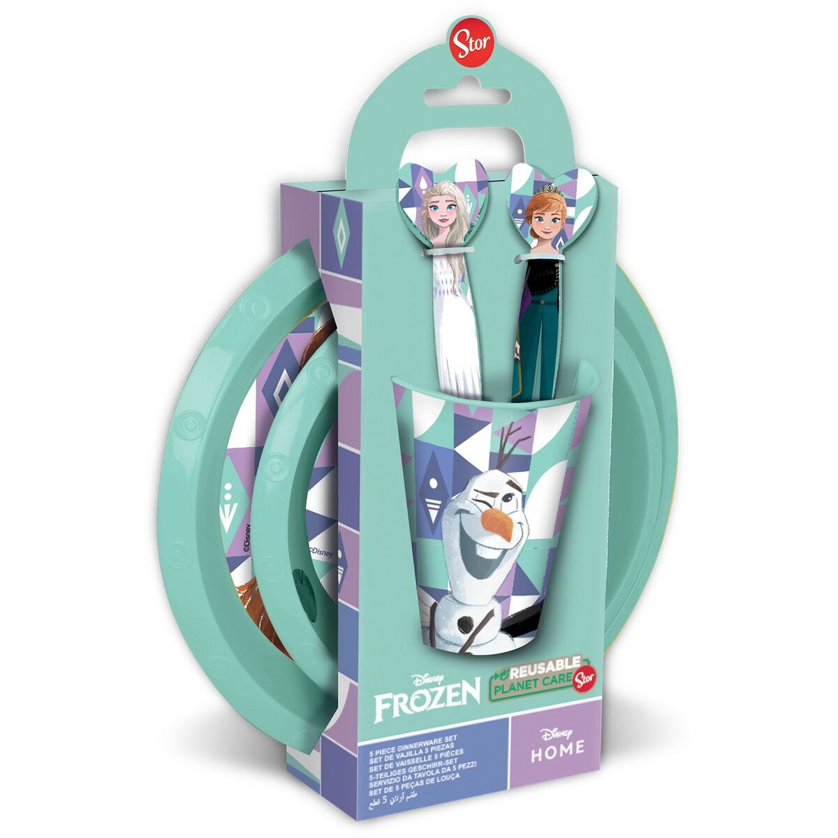 Set de Menaj pentru Copii Frozen CZ11310 Plastic (5 Piese)