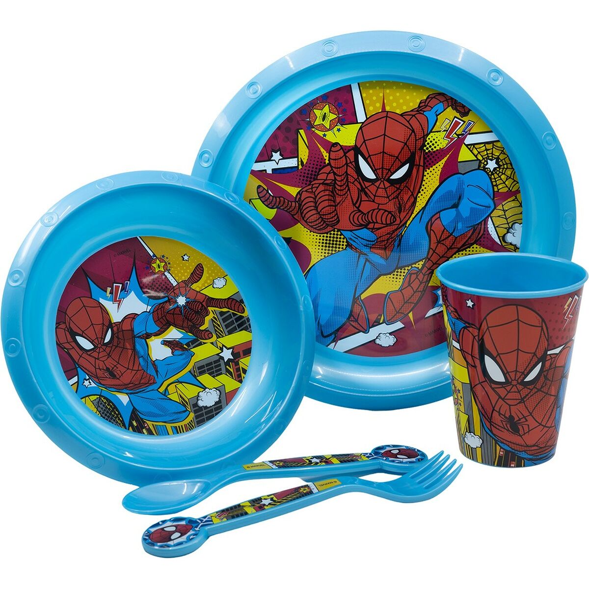 Set de Menaj pentru Copii Spider-Man CZ11313 Plastic (5 Piese)
