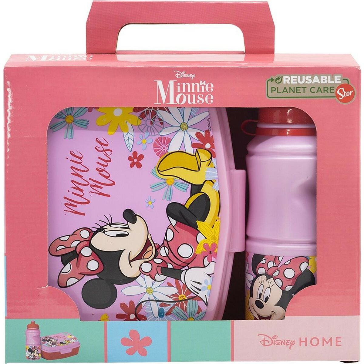 Cutie de Prânz cu Bidon Minnie Mouse CZ11278 380 ml 17 cm Plastic