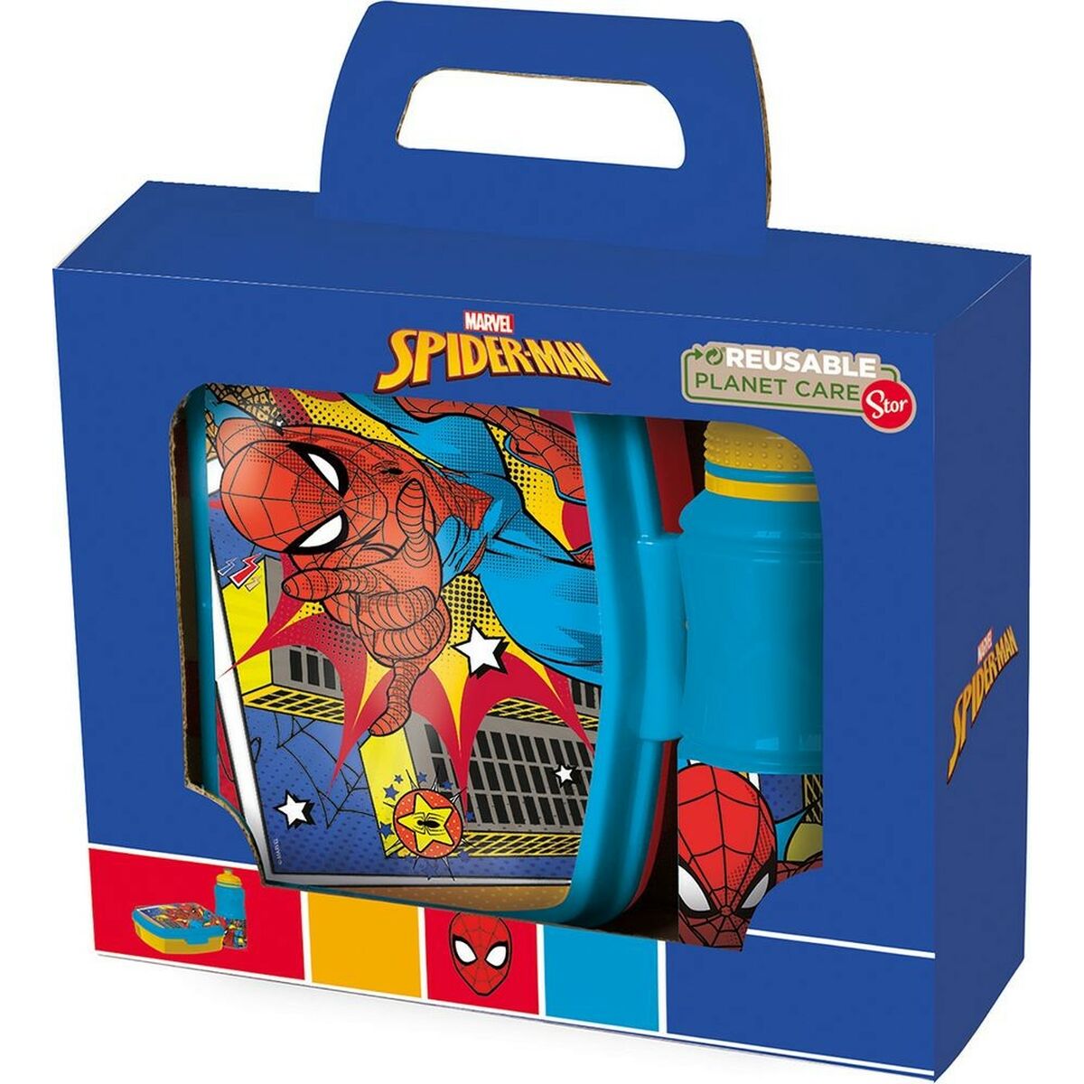 Cutie de Prânz cu Bidon Spider-Man CZ11279 380 ml 17 cm Plastic