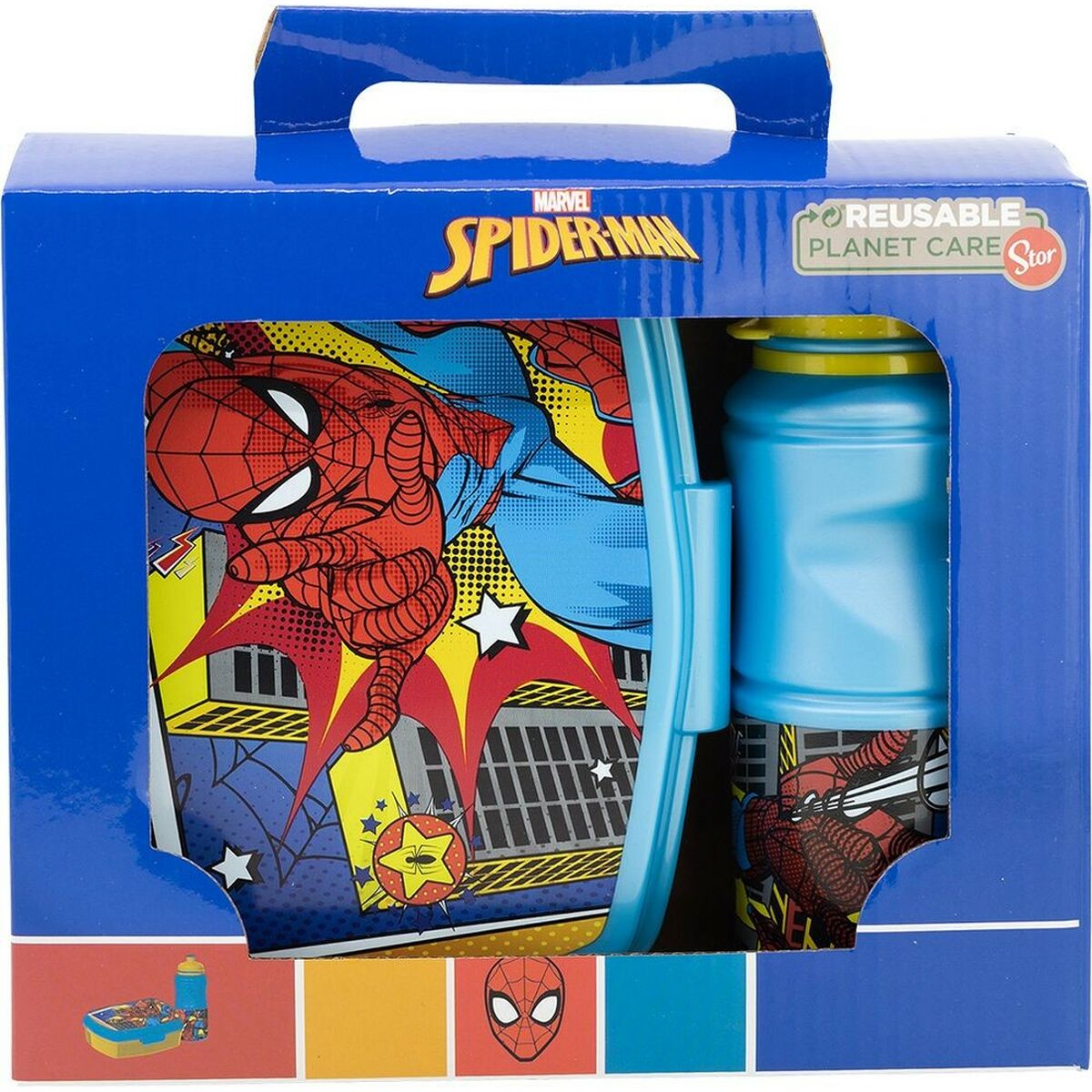 Cutie de Prânz cu Bidon Spider-Man CZ11279 380 ml 17 cm Plastic
