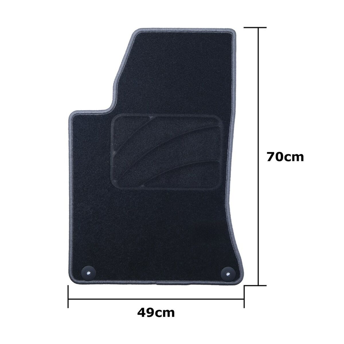 Set de covoraș pentru podea auto OCC Motorsport OCCIF0003GD Gri închis Infinity Q30 5 Piese