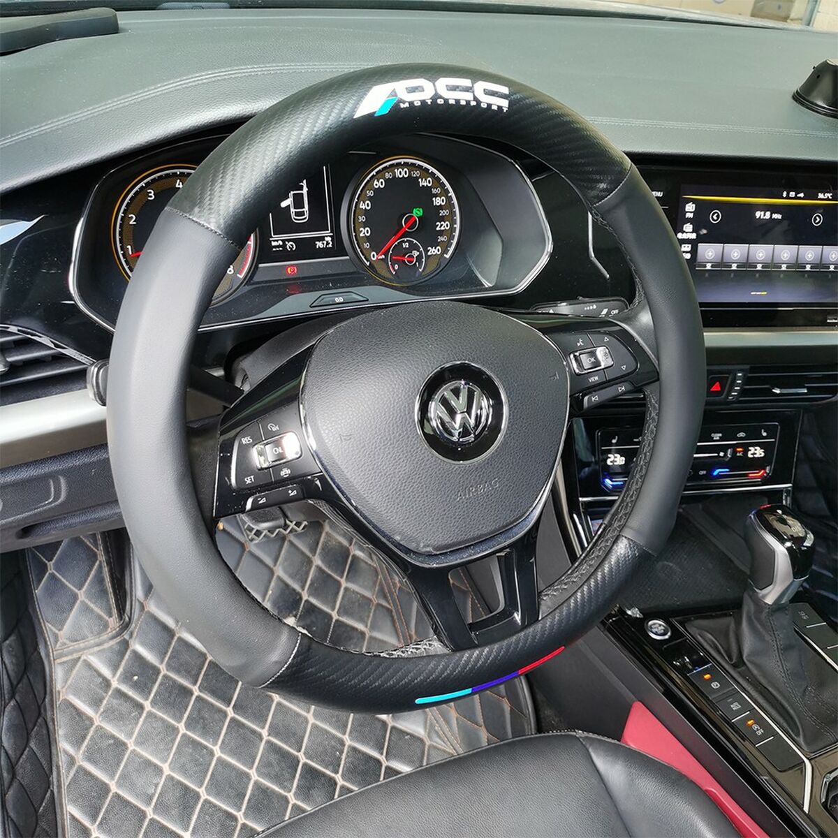 Capacul volanului OCC Motorsport OCCFV0050 Negru 38 cm