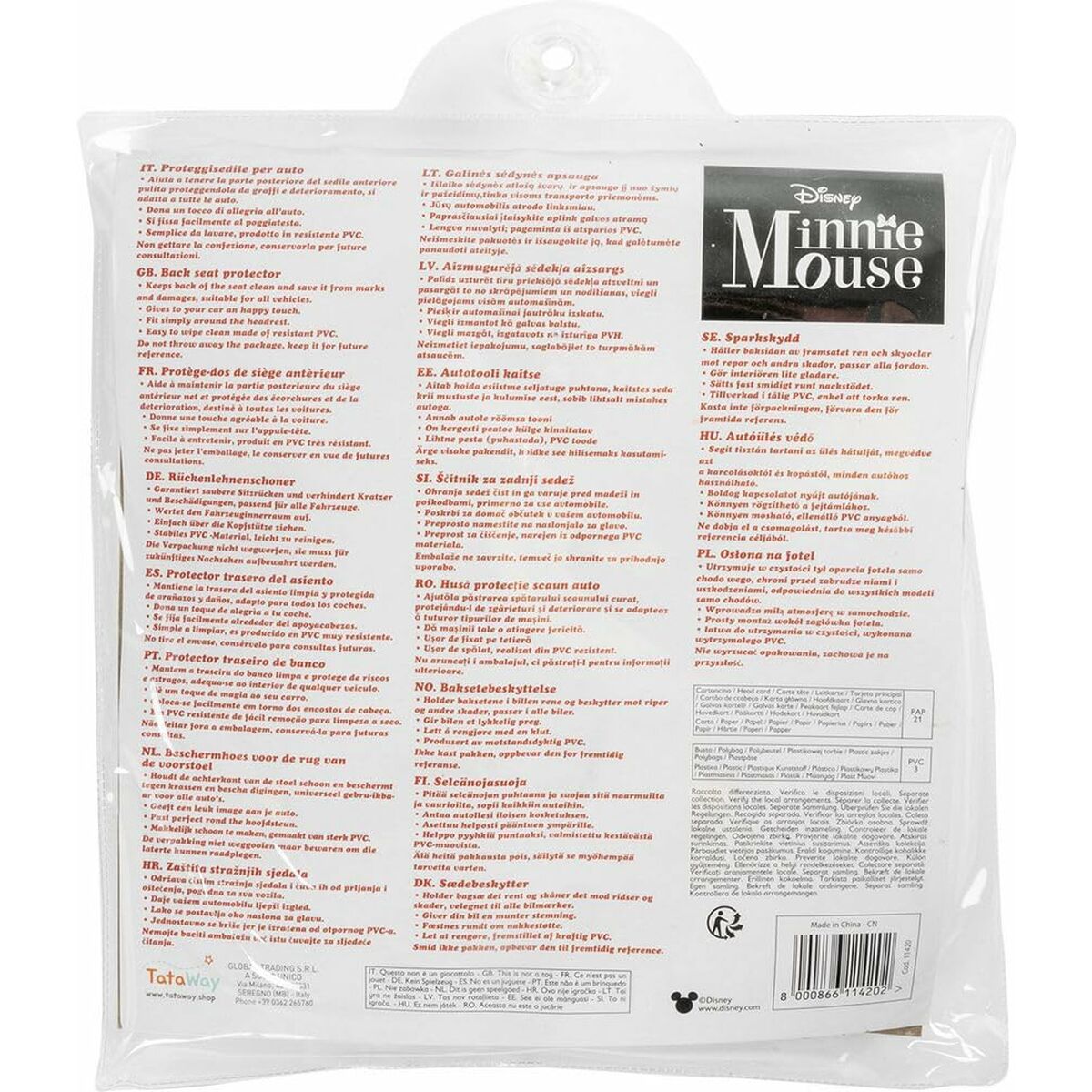 Organizator pentru scaunul auto Minnie Mouse CZ11420