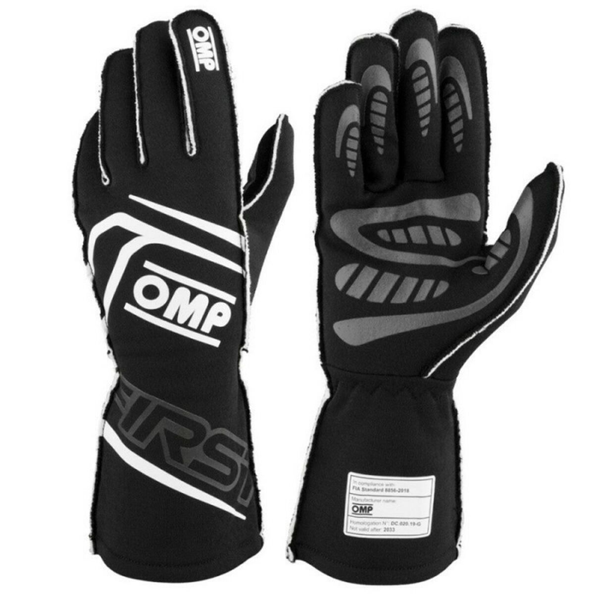 Karting Gloves OMP MY2025 Negru FIA 8856-2018
