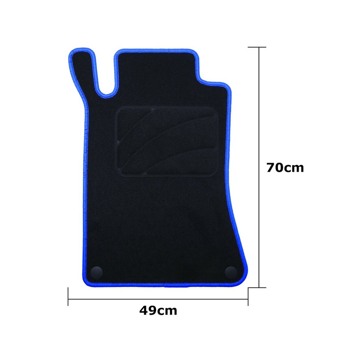 Set de covoraș pentru podea auto OCC Motorsport OCCMC0058BL Negru Mercedes W203 Clase C Sedan-CLC 5 Piese