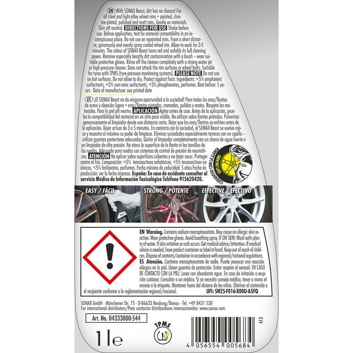 Wheel Cleaner Sonax Beast 1 L