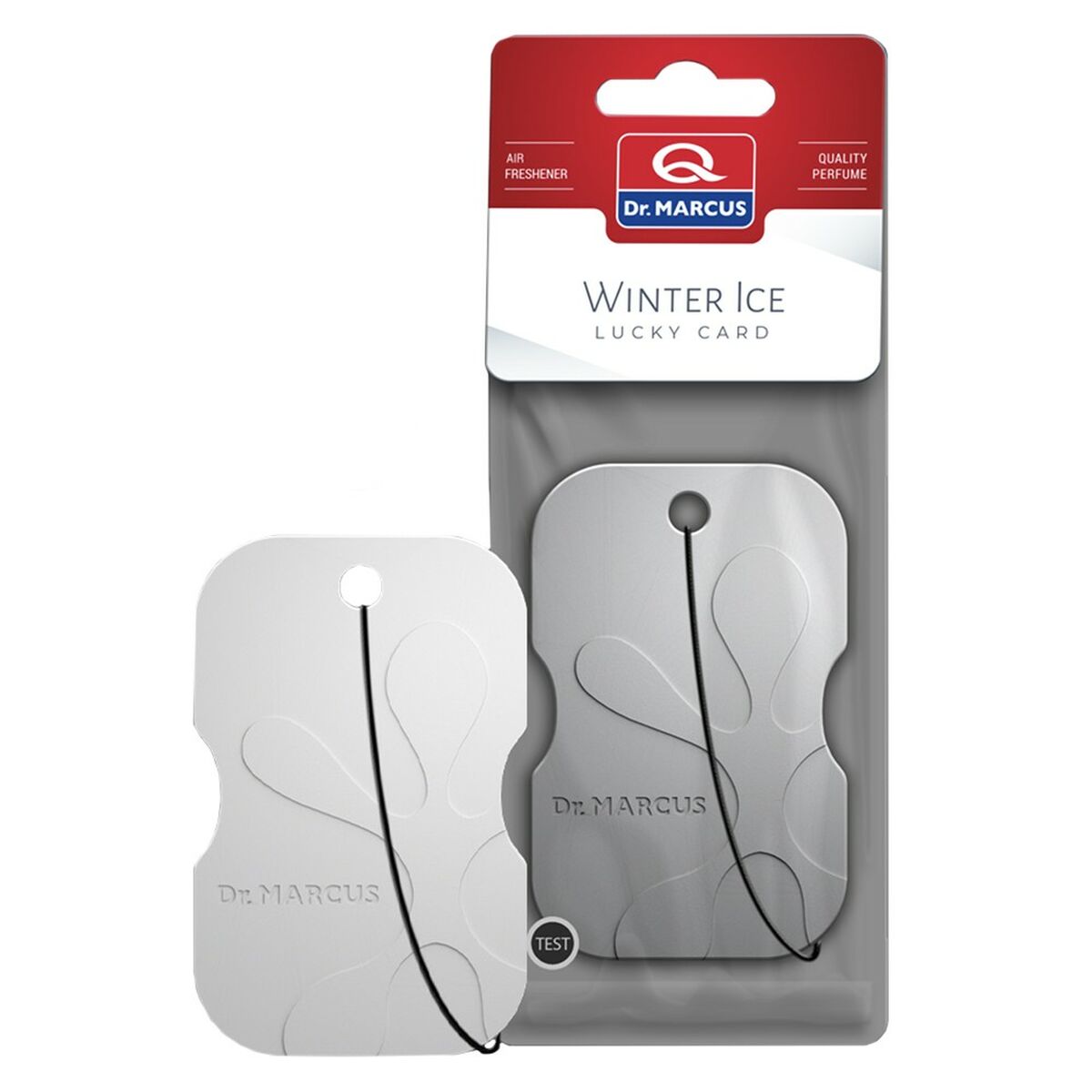 Odorizant pentru Mașină Dr Marcus Lucky Card ICE CHILL Plastic Parfum Pandantiv