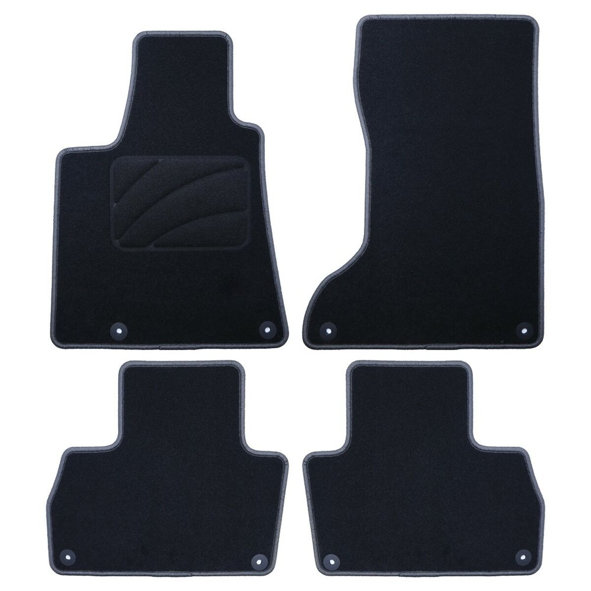 Set de covoraș pentru podea auto OCC Motorsport OCCMS0003GD Negru Gri închis Maserati Levante 2016 5 Piese