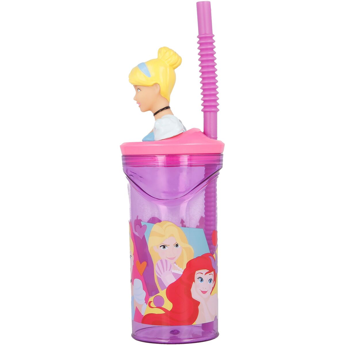 Pahar cu Pai Disney Princess CZ11334 3D Roz