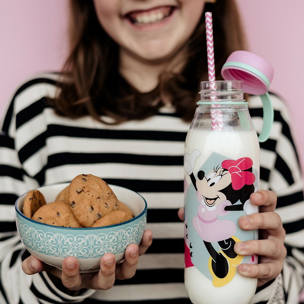 Sticlă de apă Minnie Mouse CZ11359 460 ml Roz Silicon