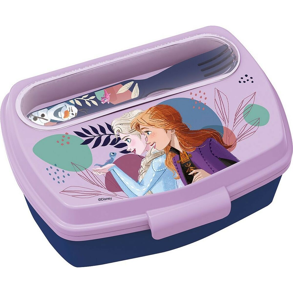Cutie pentru prânz cu accesorii Frozen CZ11271 Albastru Plastic