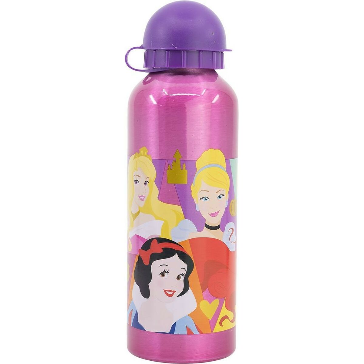 Sticlă de apă Disney Princess CZ11260 530 ml Roz Aluminiu