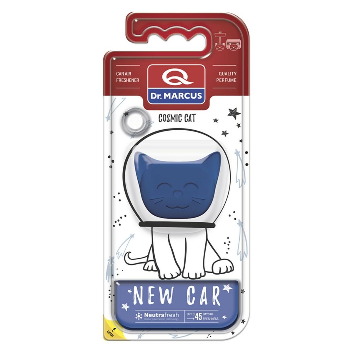 Odorizant pentru Mașină Dr Marcus Cosmic Cat Mașină nouă Plastic Parfum Pandantiv