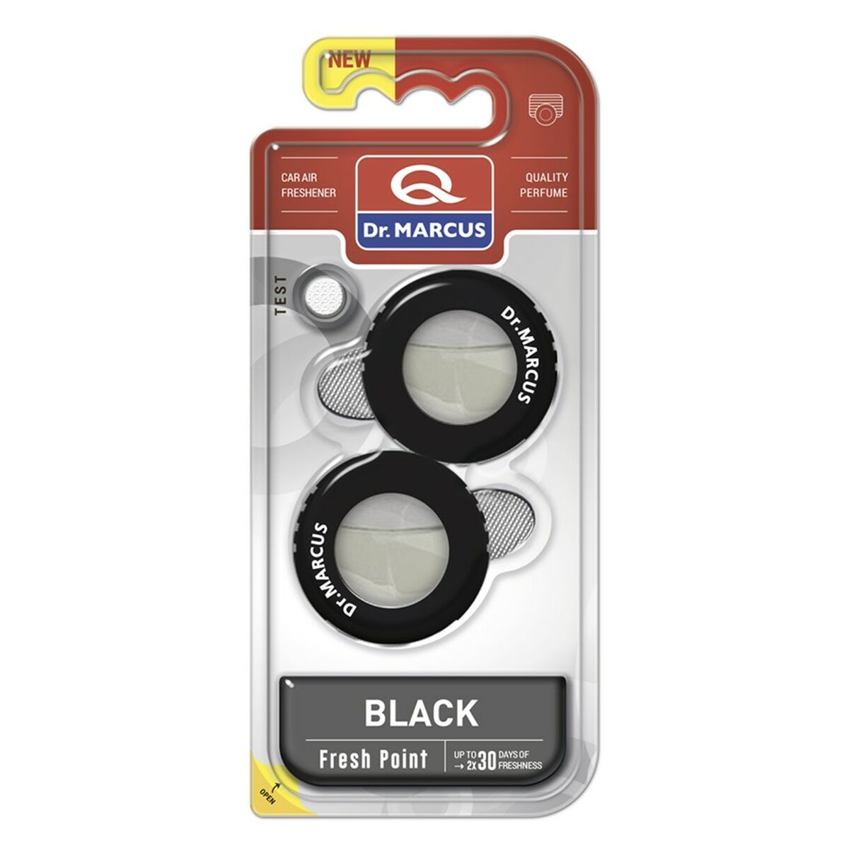 Odorizant pentru Mașină Dr Marcus Fresh Point black 2,5 ml Plastic Parfum 2 Piese (2 Unități)