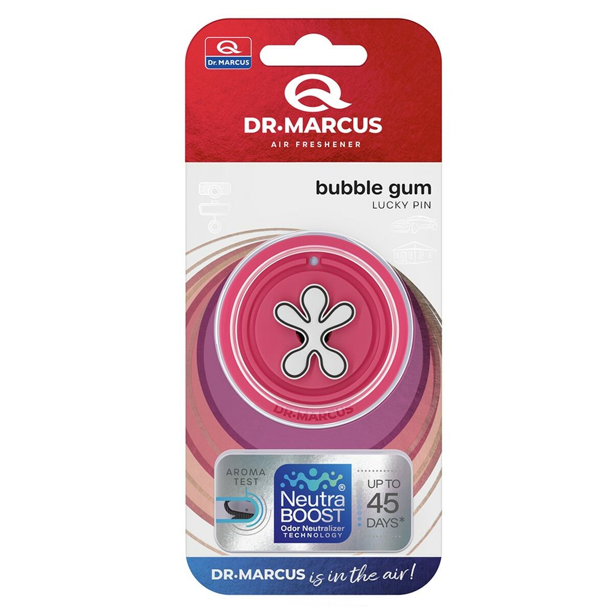 Odorizant pentru Mașină Dr Marcus Lucky Pin Gumă de mestecat Plastic Parfum
