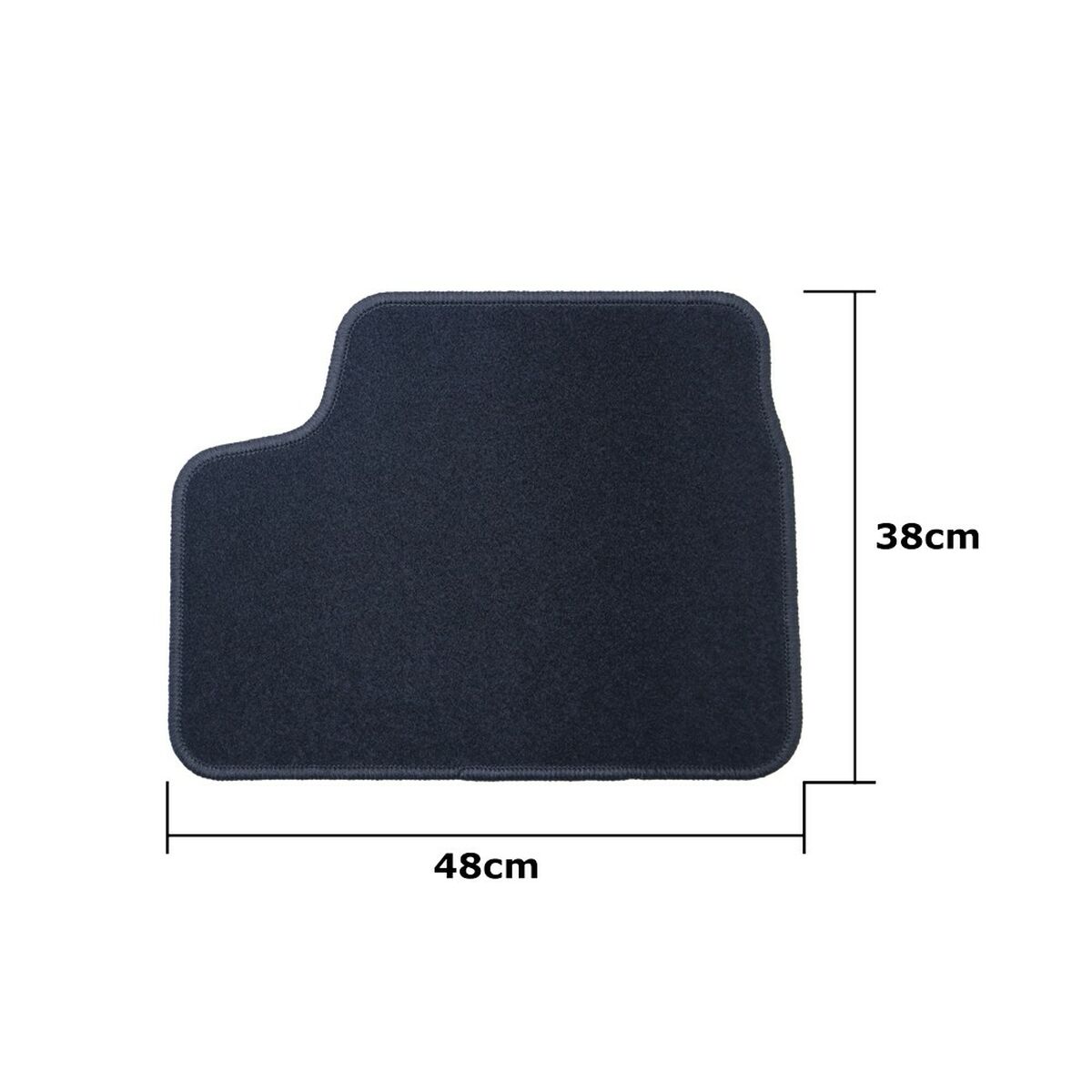 Set de covoraș pentru podea auto OCC Motorsport OCCOP0008 Negru Opel Astra H Twintop Cabrio 4 Piese