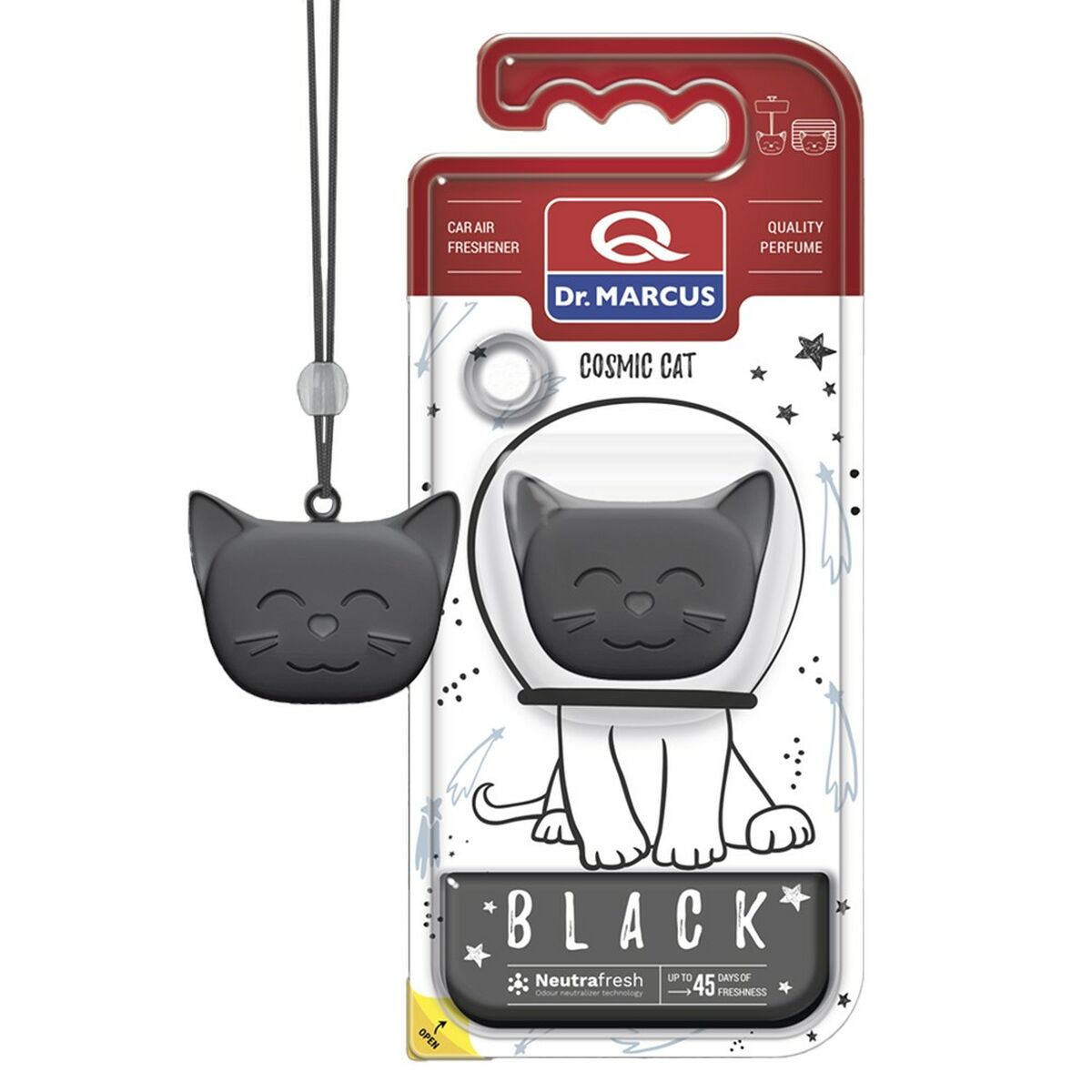 Odorizant pentru Mașină Dr Marcus COSMIC CAT BLACK black Plastic
