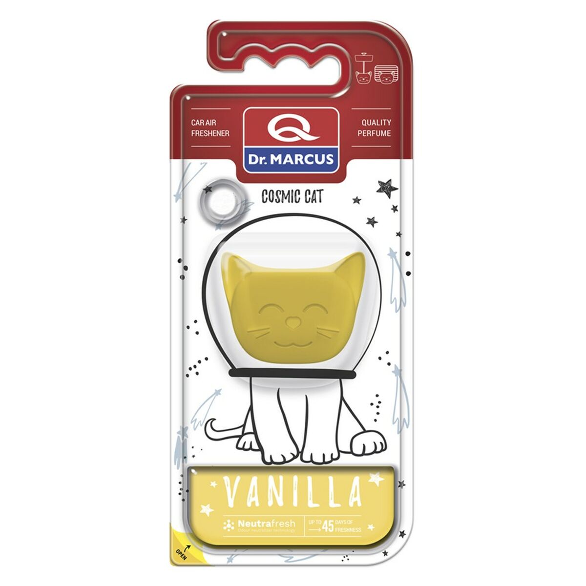Odorizant pentru Mașină Dr Marcus COSMIC CAT VANILLA Vanilie Plastic