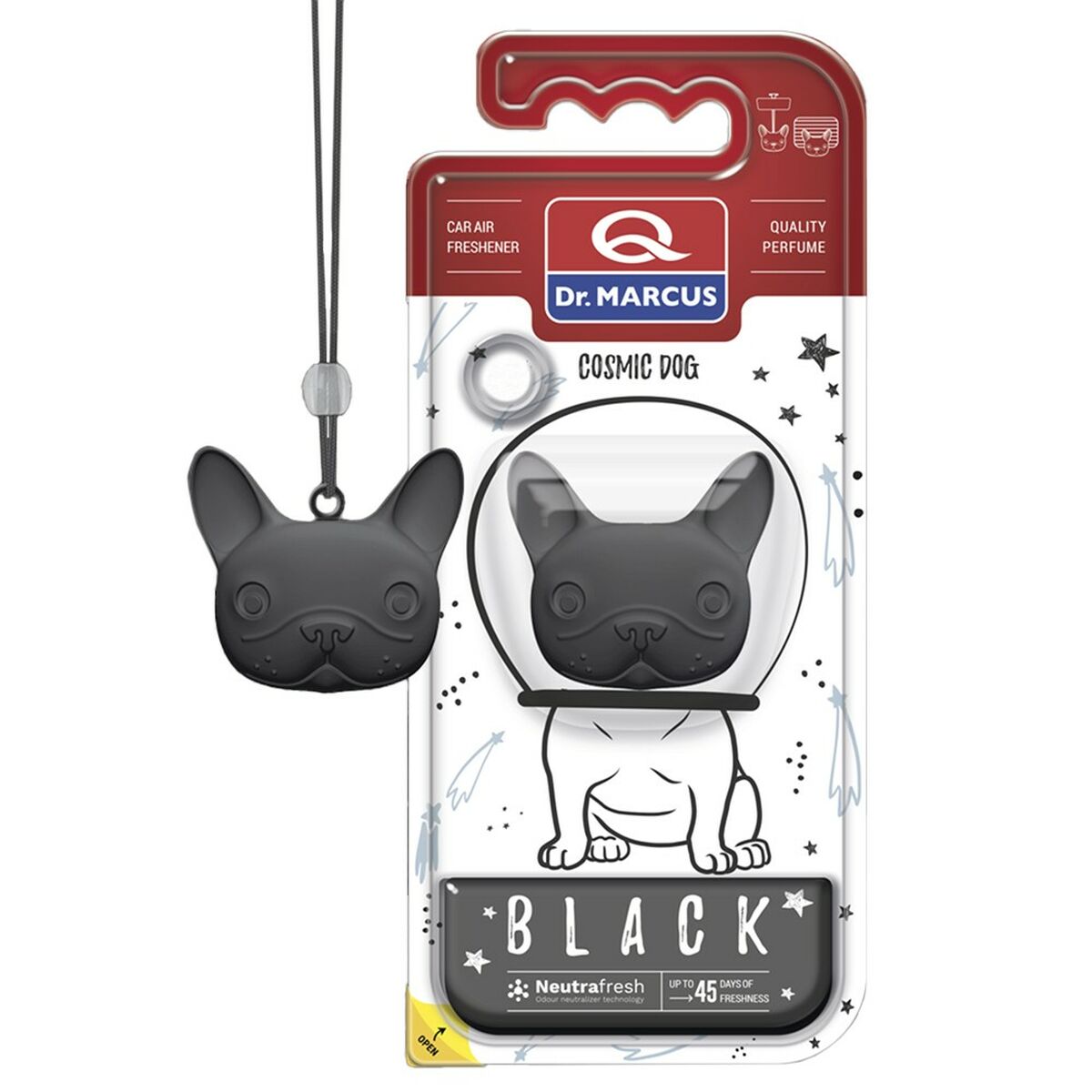 Odorizant pentru Mașină Dr Marcus COSMIC DOG BLACK black Plastic