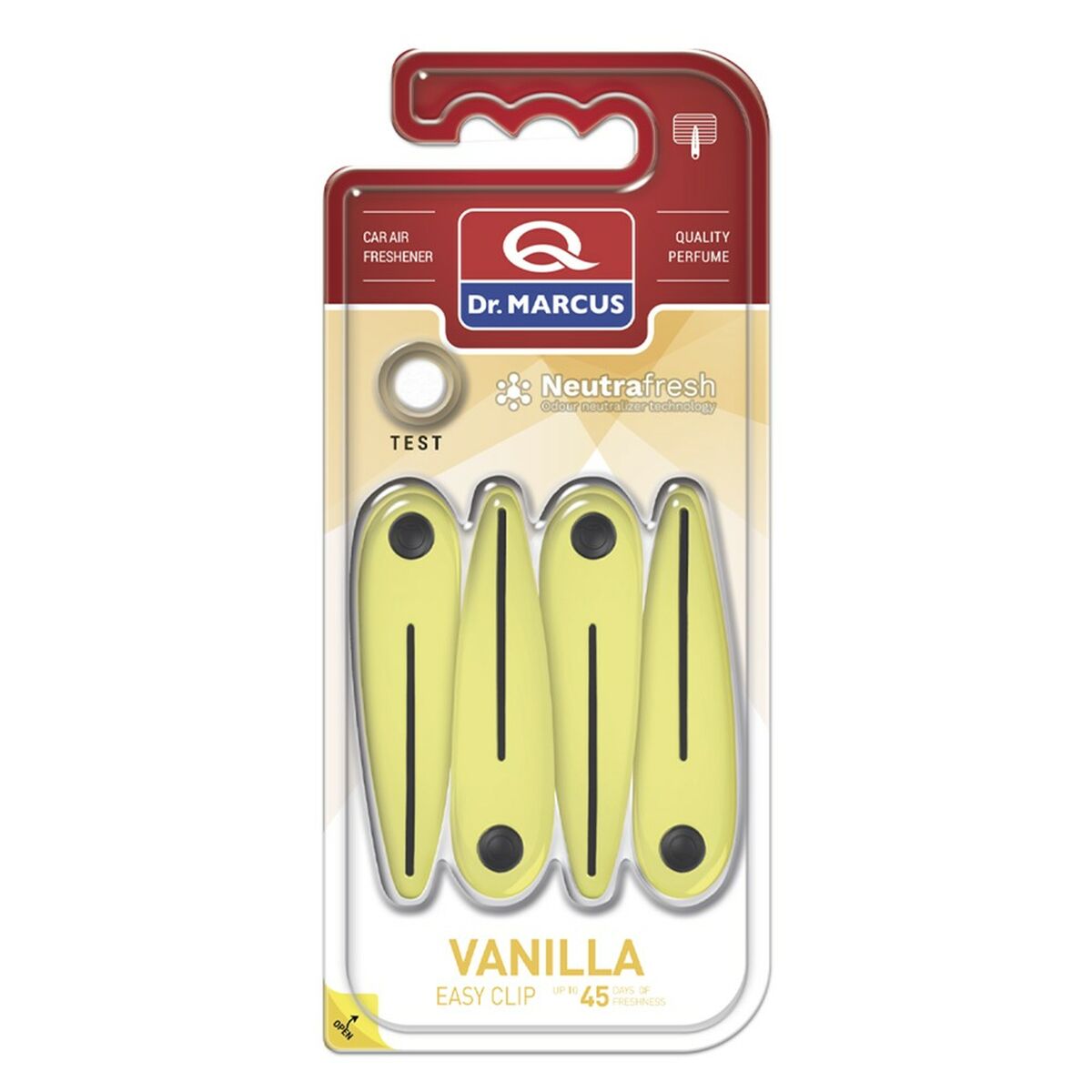 Odorizant pentru Mașină Dr Marcus EASY CLIP VANILLA Vanilie Plastic