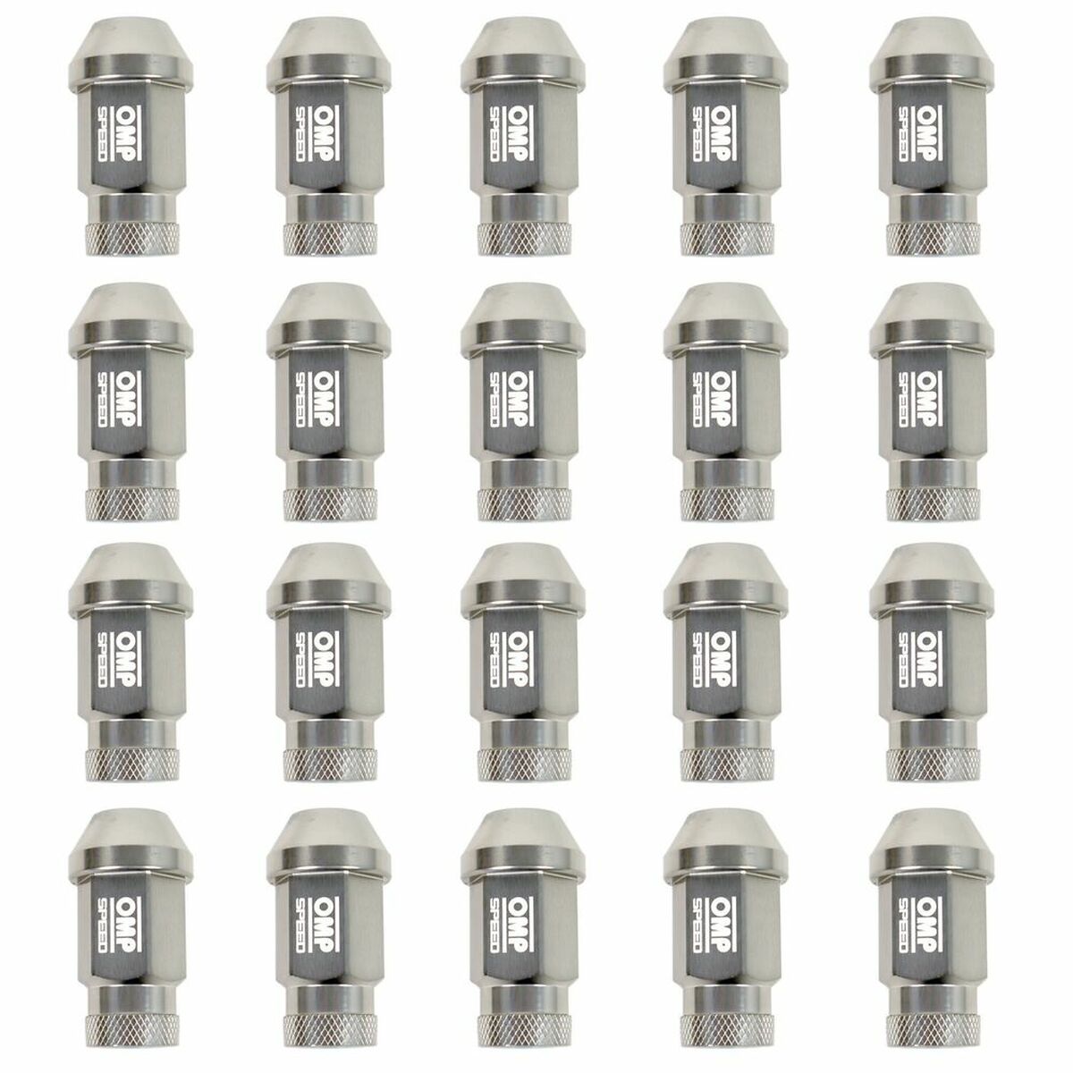 Set Piulițe OMP 7075 M12 x 1,25 40 mm 20 uds Antracit