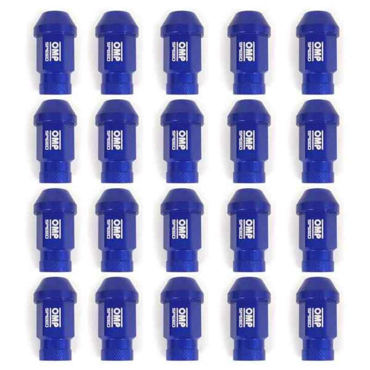 Set Piulițe OMP 7075 40 mm M14 x 1,50 20 uds Albastru