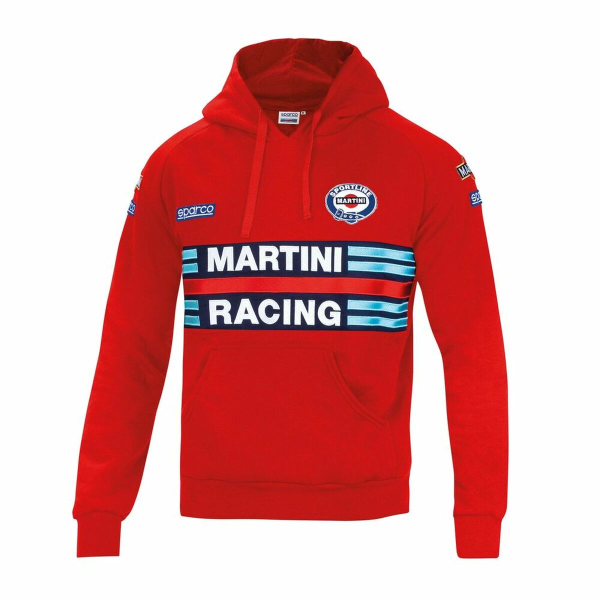 Hanorac cu Glugă Bărbați Sparco MARTINI RACING Roșu Mărimea XL