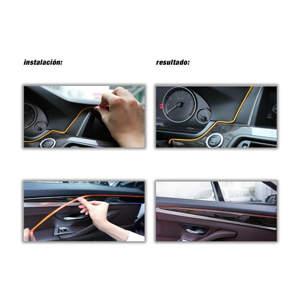 Banda de lumina neon OCC Motorsport 3 m Fibră optică