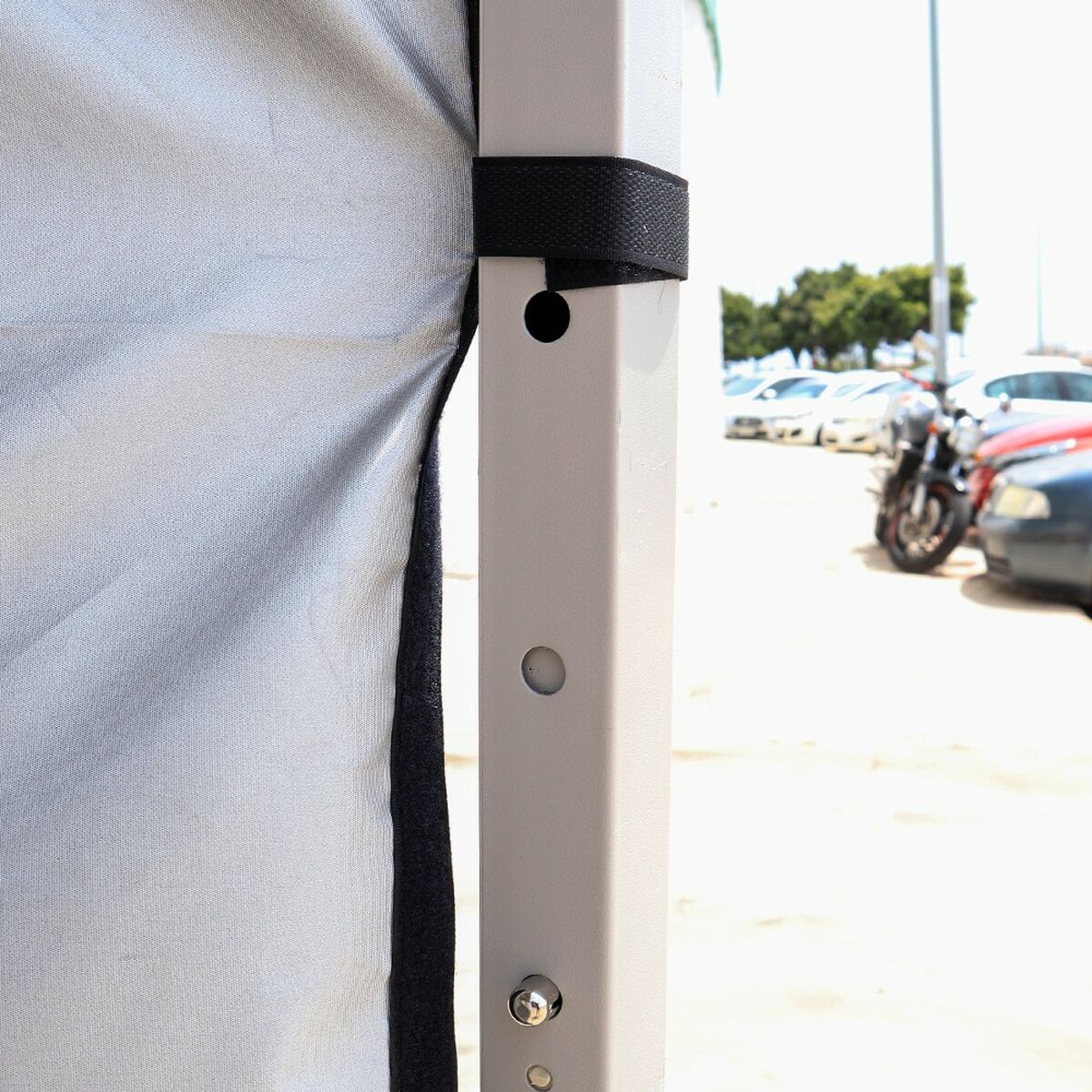 Perete de Cort OCC Motorsport OCCCARP31 Racing Negru Poliester 420D Oxford 3 x 2 m Fereastră 2 Unități