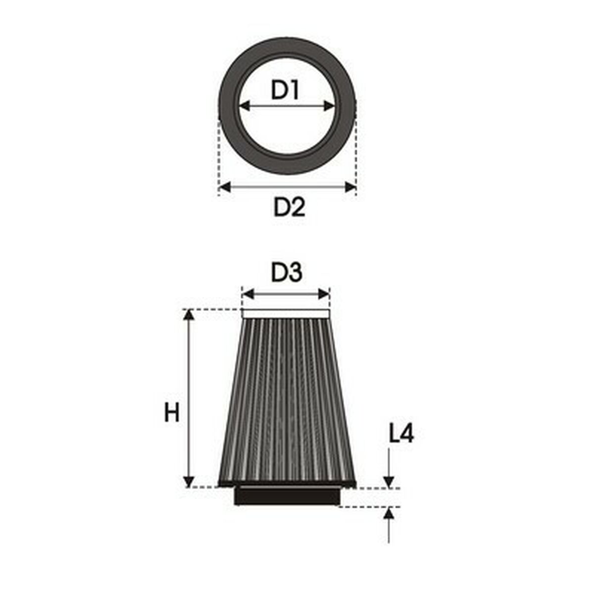 Filtru de aer Green Filters K1.80