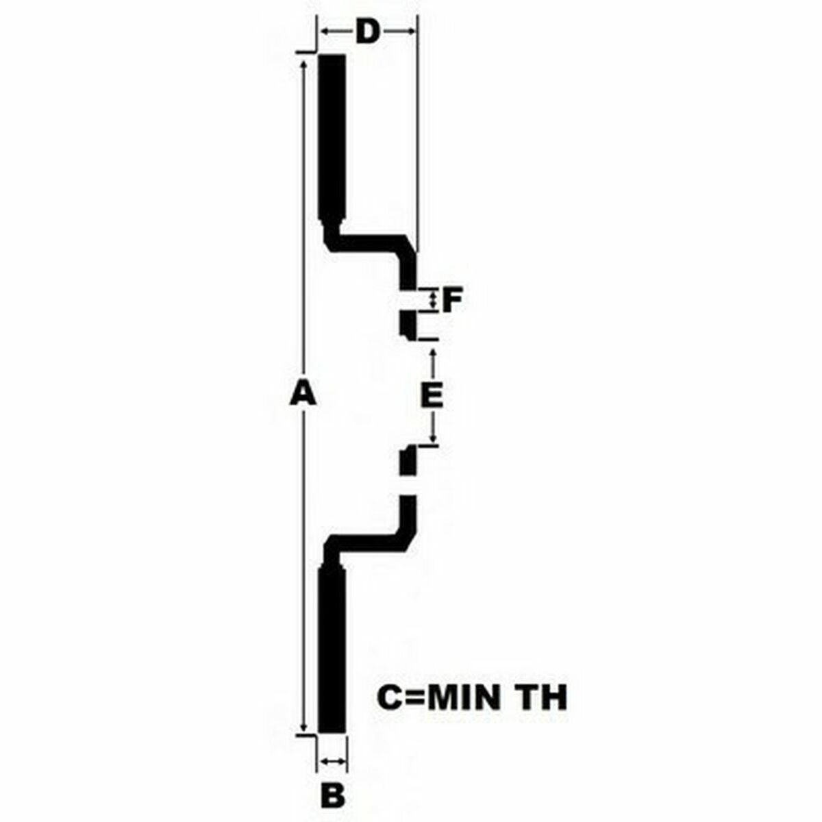 Discuri de frână Black Diamond BDKBD1863CD Plictisitor Solid Spate