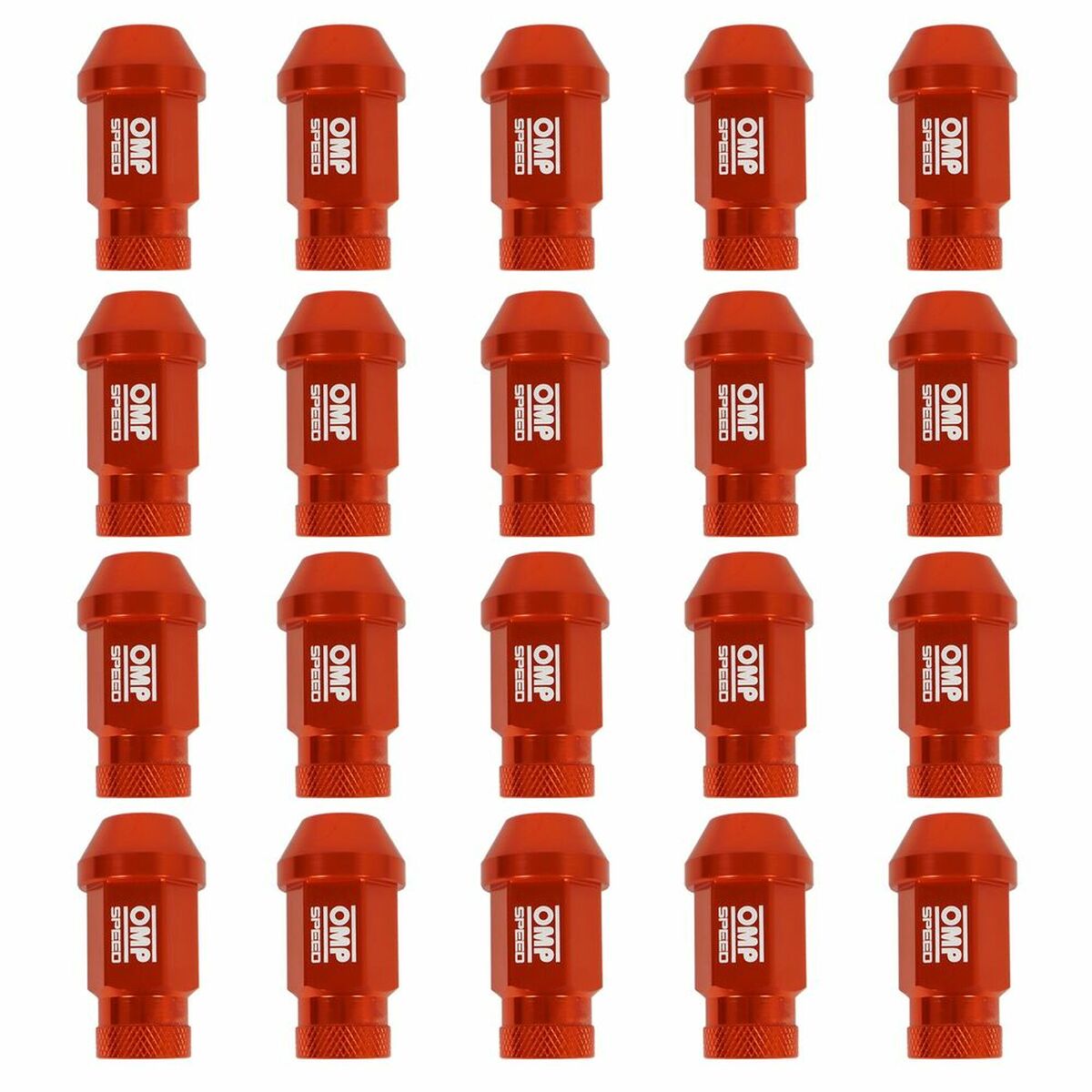 Set Piulițe OMP Portocaliu 40 mm 20 pcs M12 x 1,50