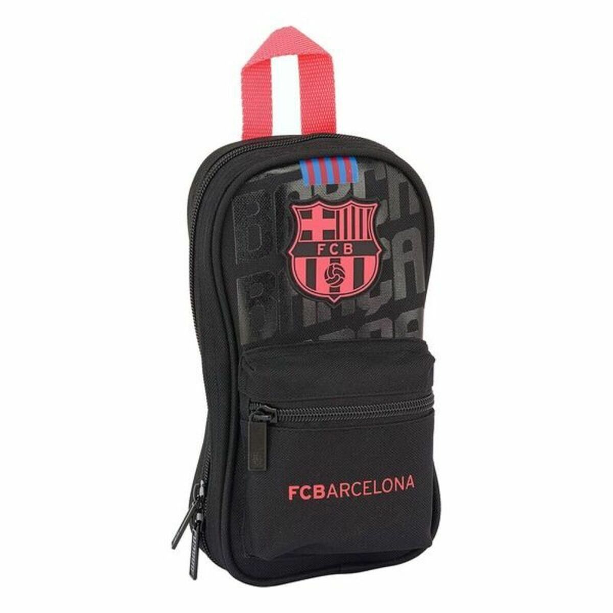 Cutie pentru creioane F.C. Barcelona Negru 12 x 23 x 5 cm