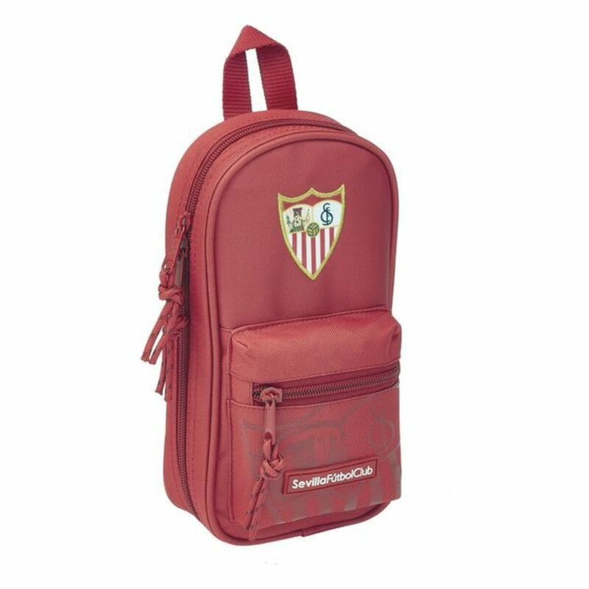 Cutie pentru creioane Sevilla Fútbol Club SAF411956747 Roșu 12 x 23 x 5 cm (33 Piese)