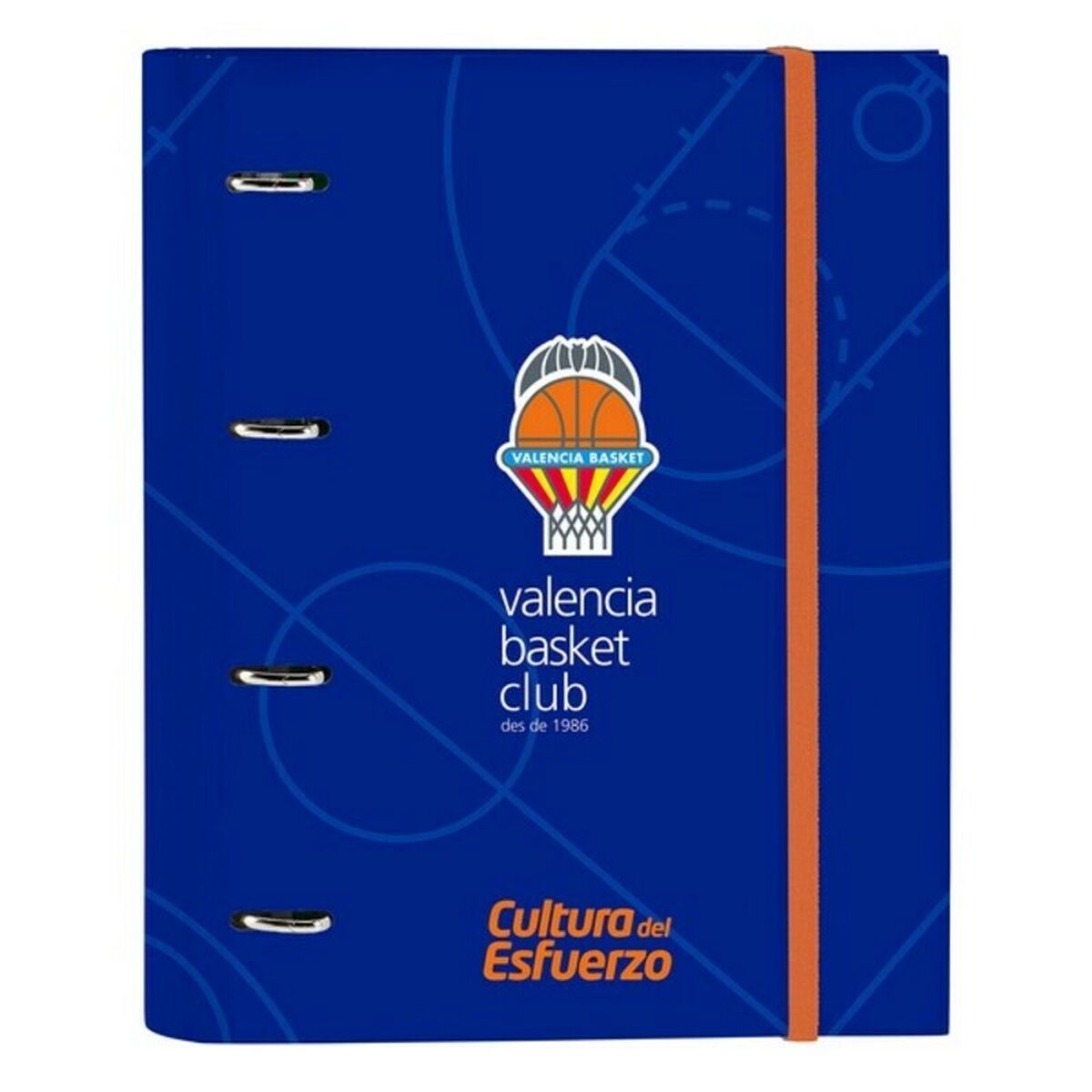 Biblioraft Valencia Basket M666 Albastru Portocaliu (27 x 32 x 3.5 cm)