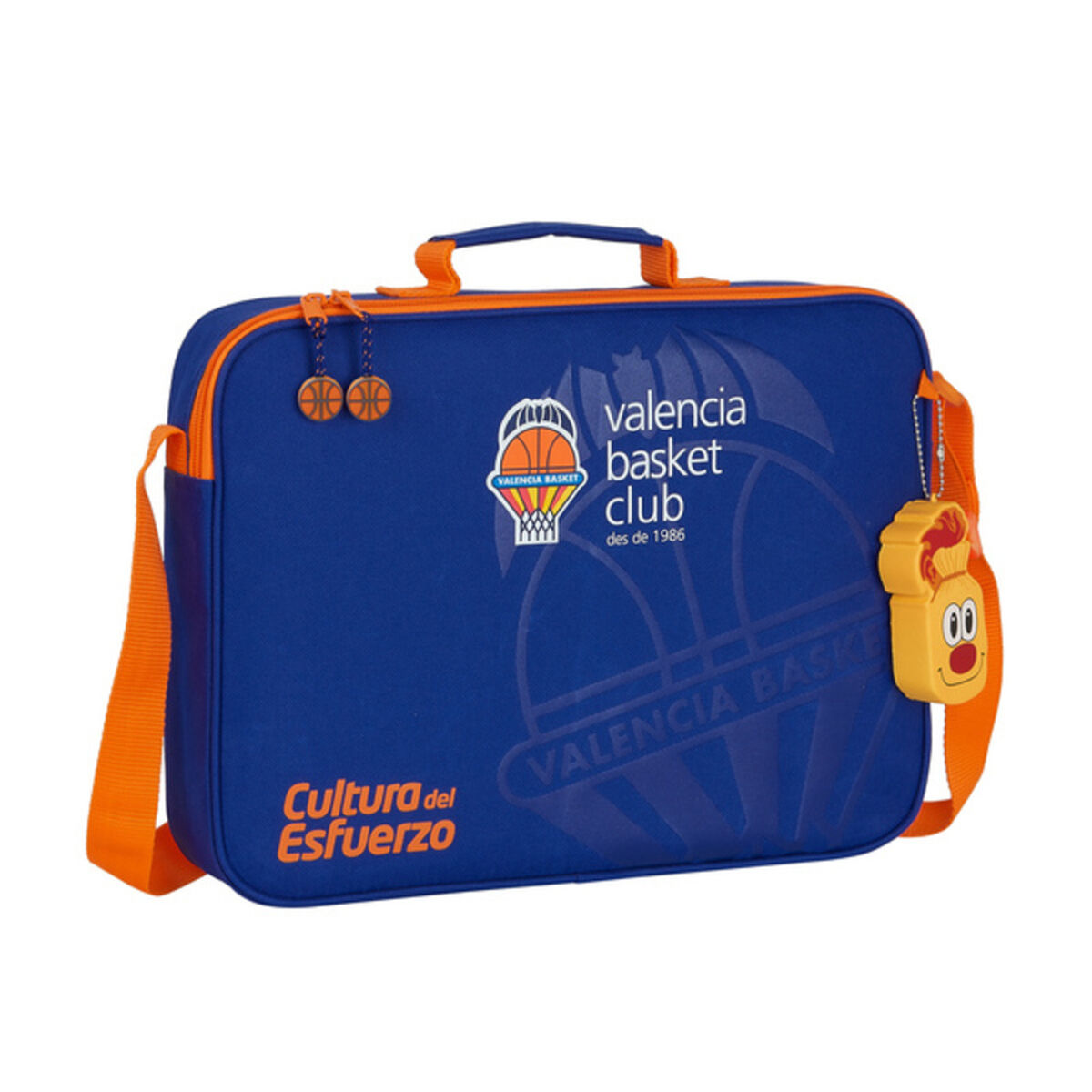 ghiozdan de școală Valencia Basket Albastru Portocaliu (38 x 28 x 6 cm)