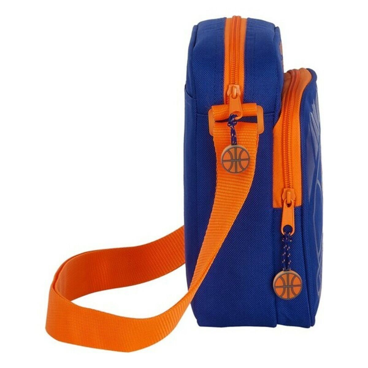 Geantă de Umăr Valencia Basket M672 Albastru Portocaliu 16 x 22 x 6 cm