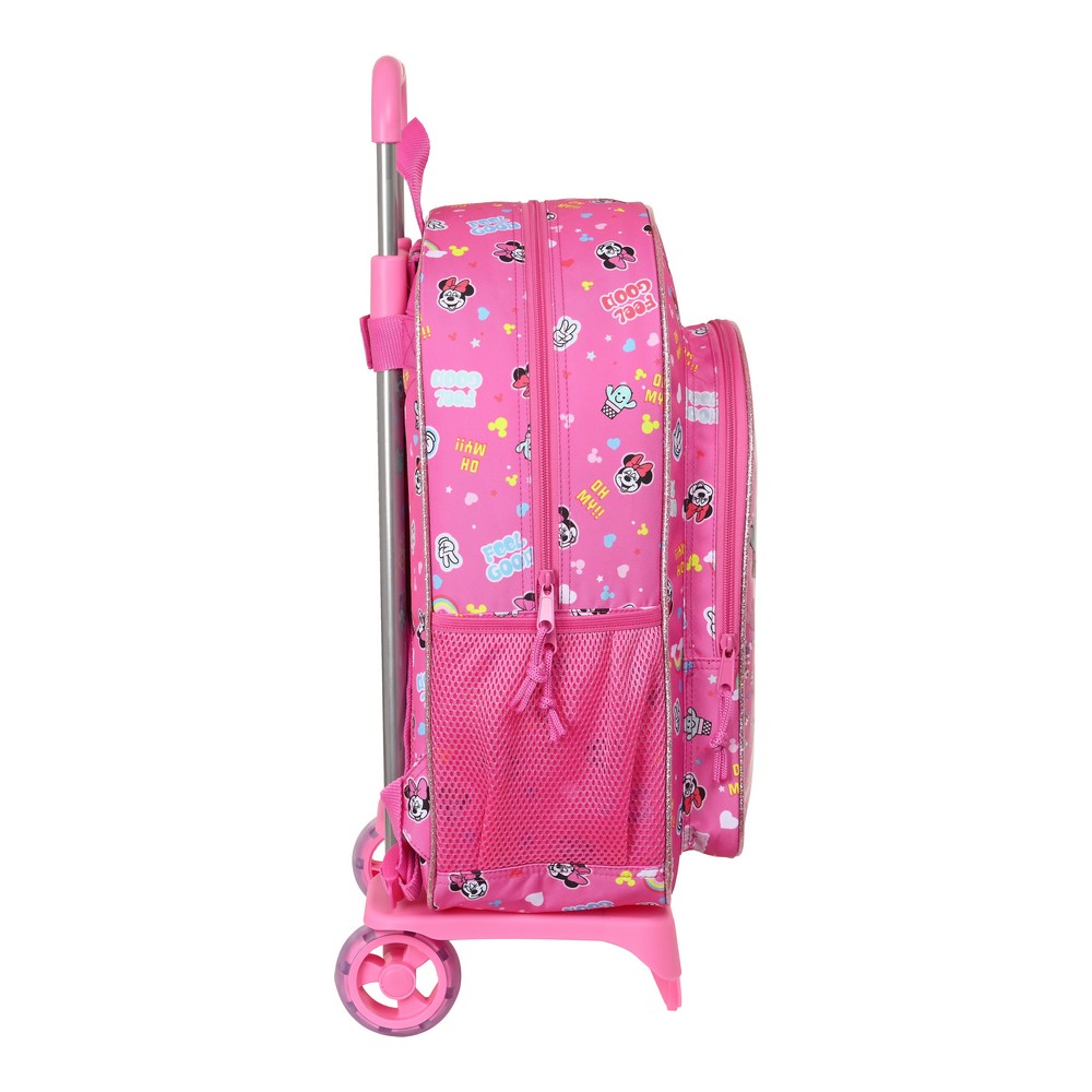 Ghiozdan cu Roți Minnie Mouse Lucky Roz 33 x 42 x 14 cm