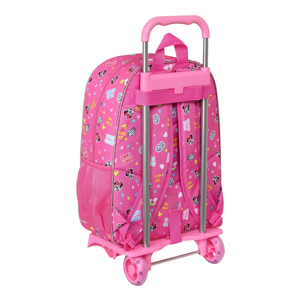 Ghiozdan cu Roți Minnie Mouse Lucky Roz 33 x 42 x 14 cm