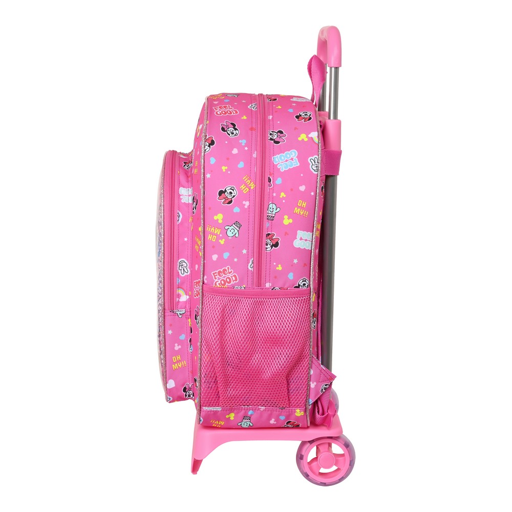 Ghiozdan cu Roți Minnie Mouse Lucky Roz 33 x 42 x 14 cm